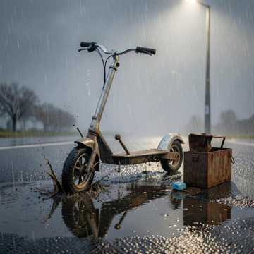 雨里坏车