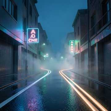 雾中岔路