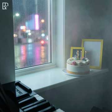窗台雨水未干