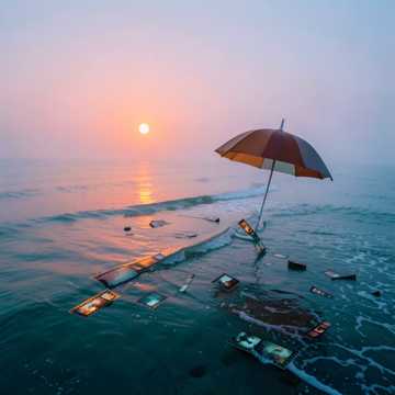 碎灯海下的底片