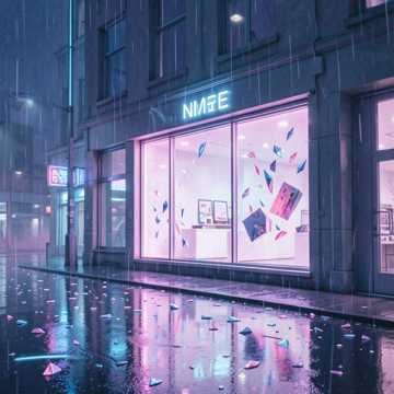 霓虹碎了一地