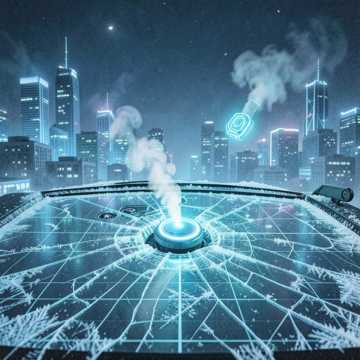 警报在纸上结霜