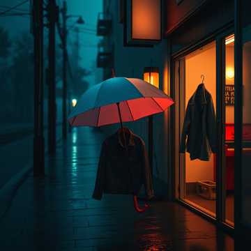 落雨天折的纸伞