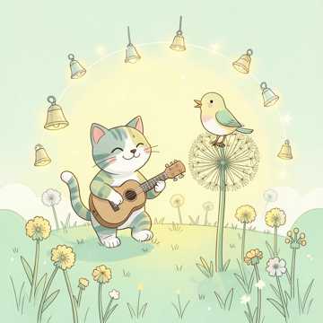 草地小猫