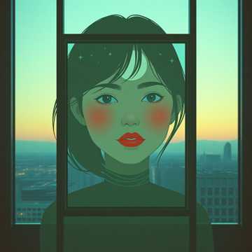 月光下的女孩