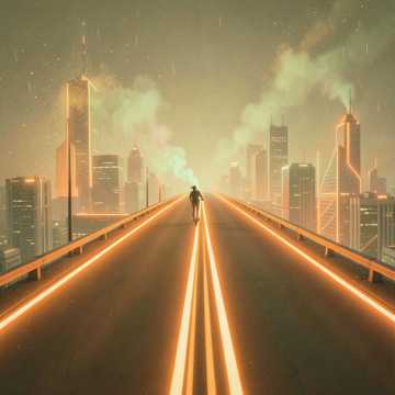 橘色公路分岔-版本2