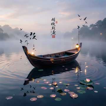 半生词卷残荷雨