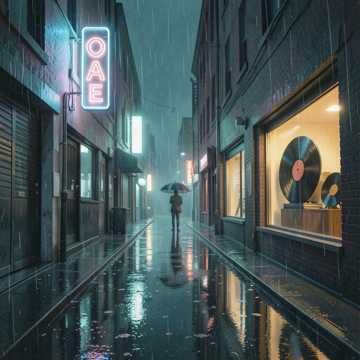 霓虹雨夜