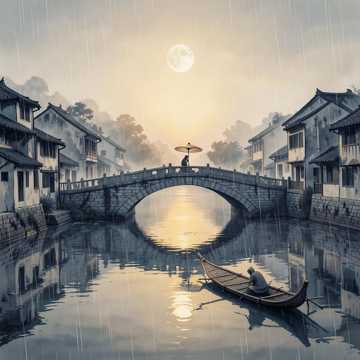 油纸伞下