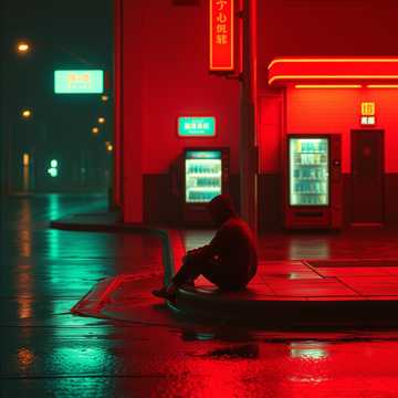 红绿灯发呆