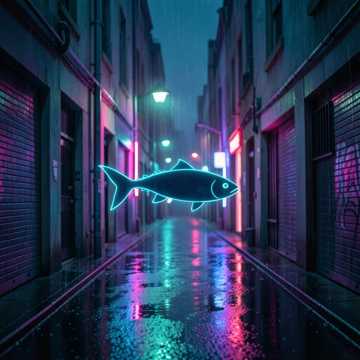 霓虹鱼影