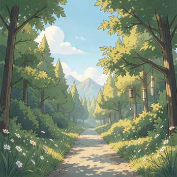 白雲の小径