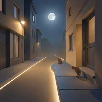 路灯分岔