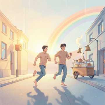 光脚踩碎晨露