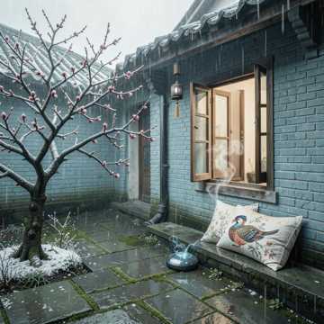 倚楼风雨