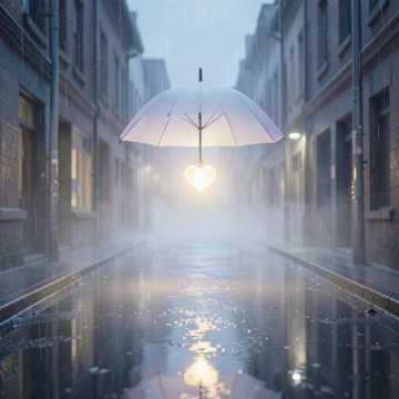 她撑伞的雨夜
