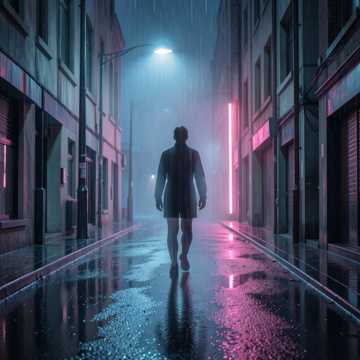 霓虹熄灭的街