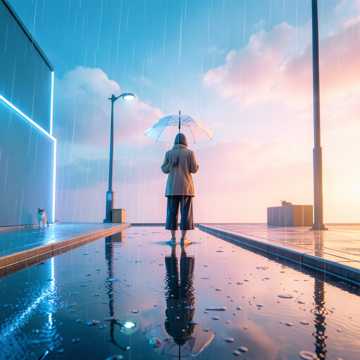 等雨停的我-