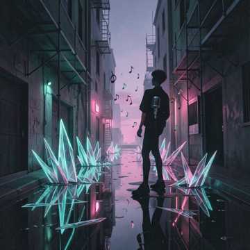 少年棱角自落款