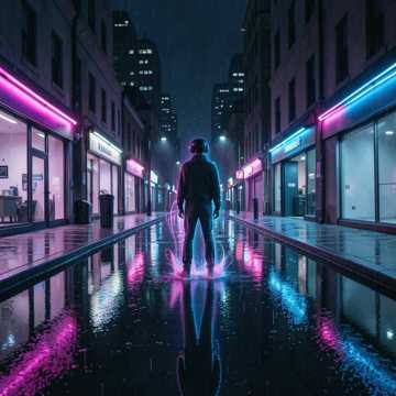 霓虹未眠人