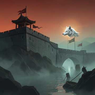 苍狼啸残阳如血
