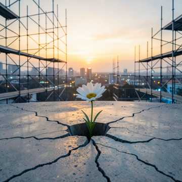 钢筋水泥里的花