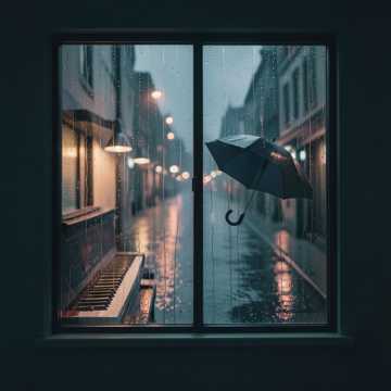 雨停在门外