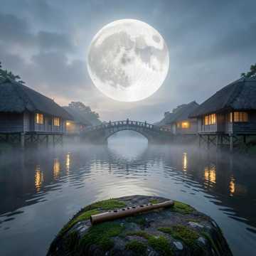 故乡那轮圆月