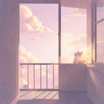 蜜糖色云朵