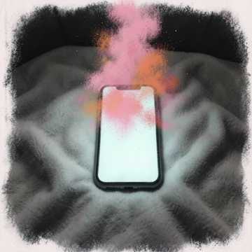 手机亮了一整夜