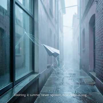 雨丝绕着未说的线