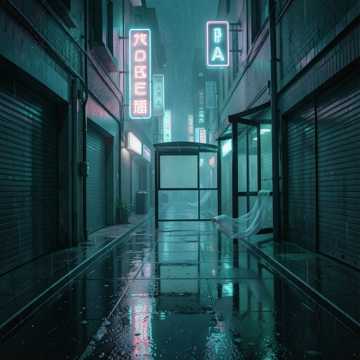 霓虹熄灭的半条街