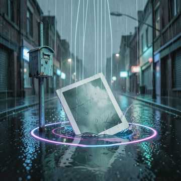 淋湿的明信片