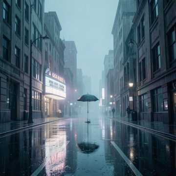老电影雨夜