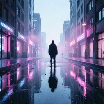霓虹熄灭的影子
