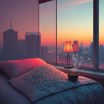 霓灯枕着未眠人
