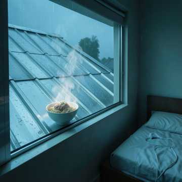 雨敲寂寞铁皮