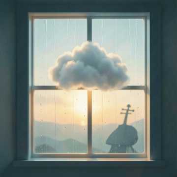 一片藏雨的云