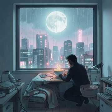 泡面汤凉了又热