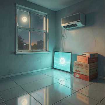 一盏空调的嗡鸣