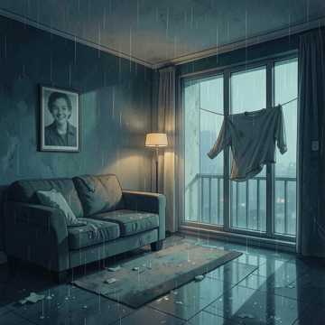 空房间的细雨