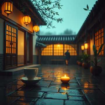 窗前雨信