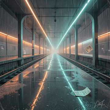 霓虹尽处的站台