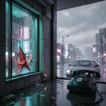 千纸鹤与潮湿的墓