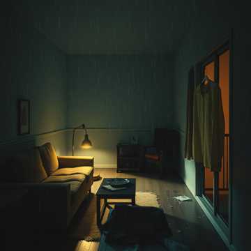空房间的细雨