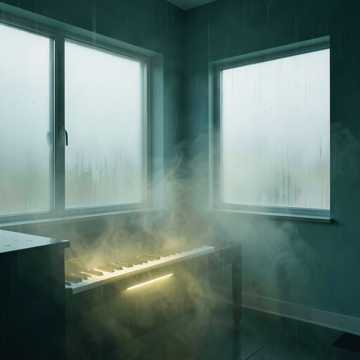 旧琴键上的雨