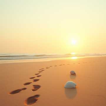 浪花咬过脚踝