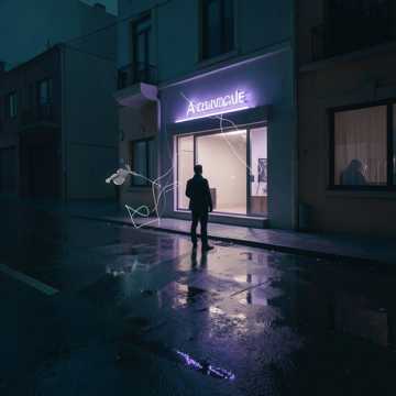 夜街留白