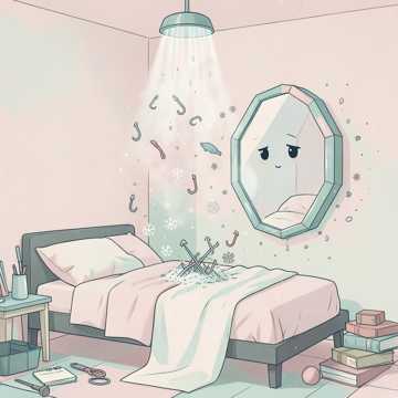 头皮屑与钓鱼竿