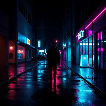霓虹未眠人